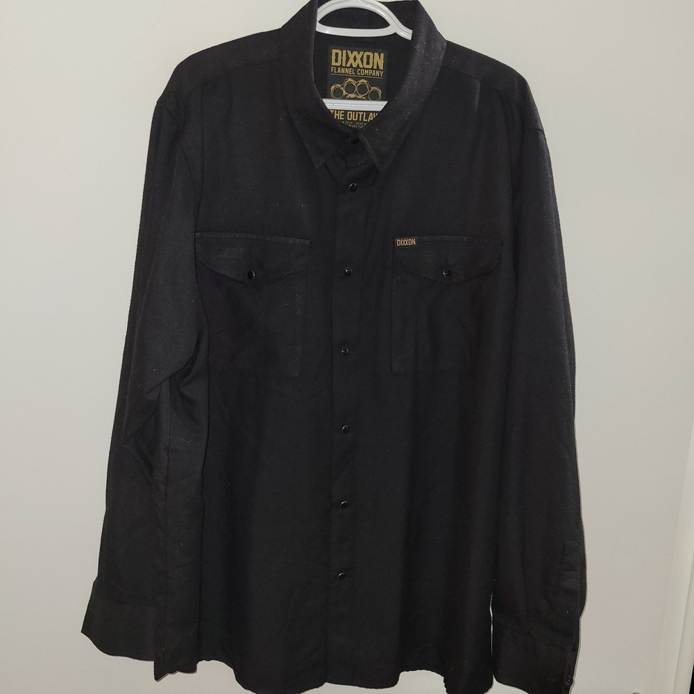 Dixxon Flannel Company The Outlaw 5th Anniversary Edition Size 2XL Black Snap